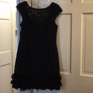 Black lace dress